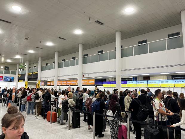 The Argus: Travelers departing from Gatwick are more likely to have their flights cancelled. (PA)