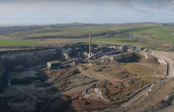 The Argus: Aerial shot of the cement works. Picture from SDNPA