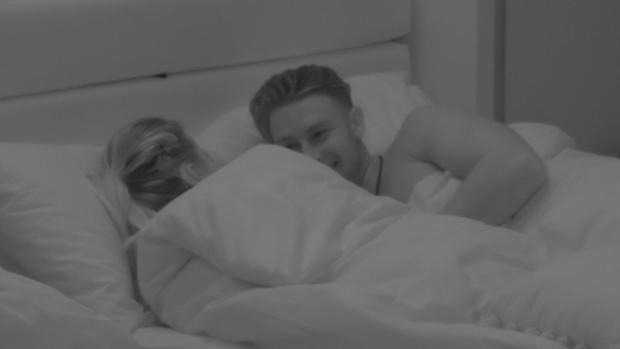 The Argus: Tasha and Andrew in bed Love Island, tonight at 9pm on ITV2 and ITV Hub. Episodes are available the following morning on BritBox. Credit: ITV