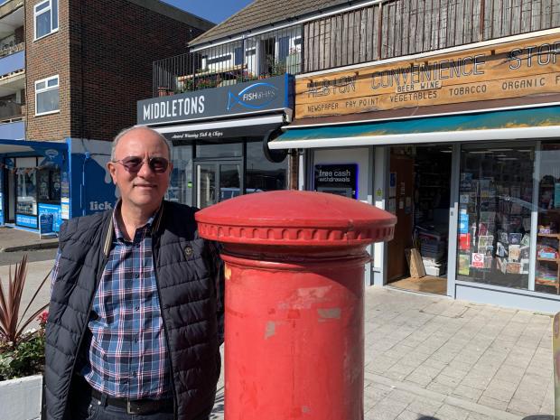 The Argus: Sami Sabet outside his old shop in Ferry Road, Shoreham.