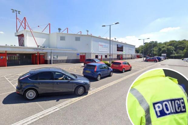 Man given points on his licence for driving at Crawley football stadium without insurance