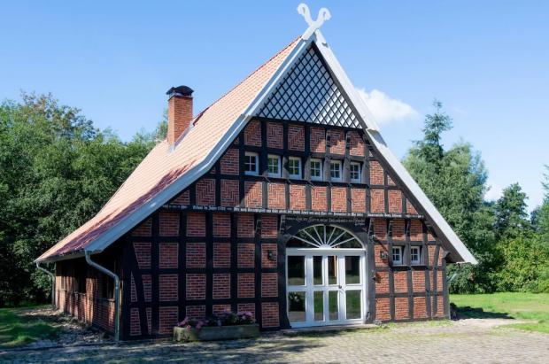 The Argus: Waldhaus. Stylish half-timbered house barrel sauna - Rieste, Germany. Credit: Vrbo