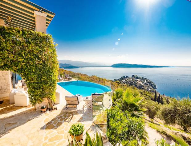 The Argus: Exquisite Family Villa With Spectacular Ocean Views And Heated Infinity Pool - Corfu, Greece. Credit: Vrbo