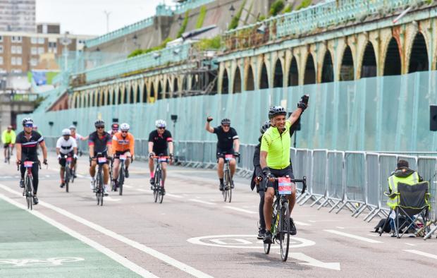 The Argus: The ride finished in Madeira Drive. Pictures from Simon Dack