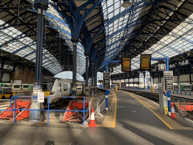 The Argus: Brighton station in March
