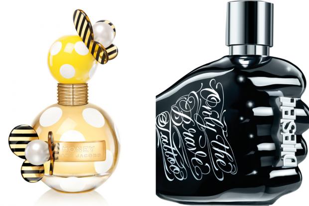 The Argus: (Left) Marc Jacobs Honey EDP and (right) Diesel Only the Brave Tattoo EDT (The Perfume Shop/Canva)
