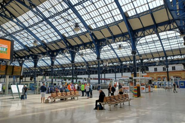 The Argus: Brighton station on the first day of the strike