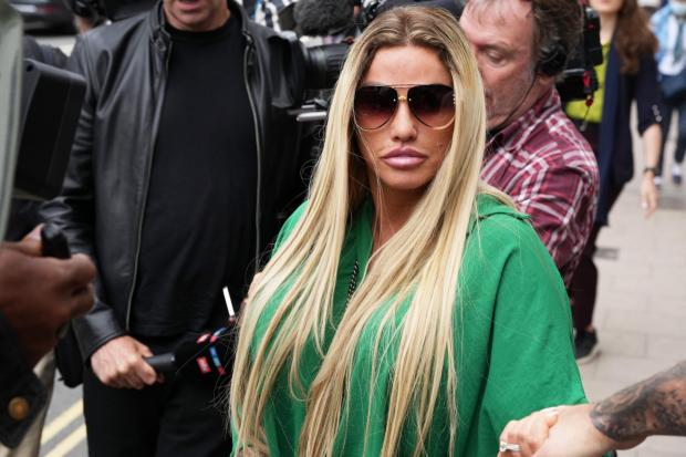 The Argus: Katie Price leaving Lewes Crown Court after she avoided prison. Photo: Eddie Mitchell