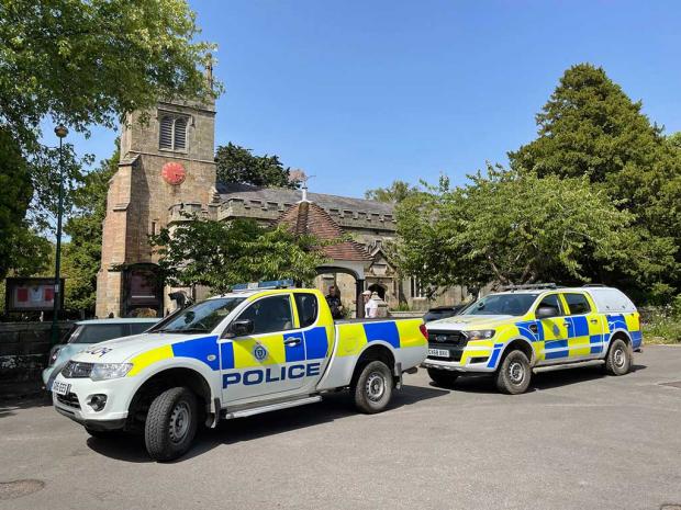 The Argus: Sussex Police at the church in Frant
