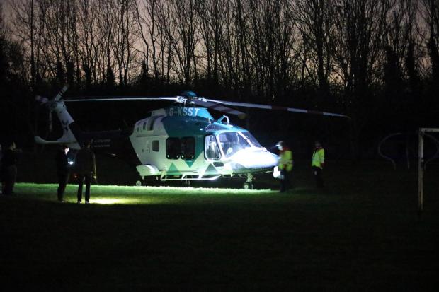 The Argus: Mr Willson was airlifted to hospital from Longcroft Park in Worthing