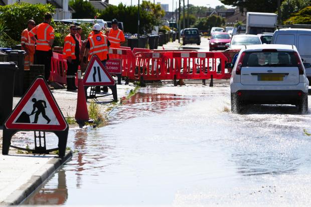The Argus: The sewage in West Way, Lancing yesterday