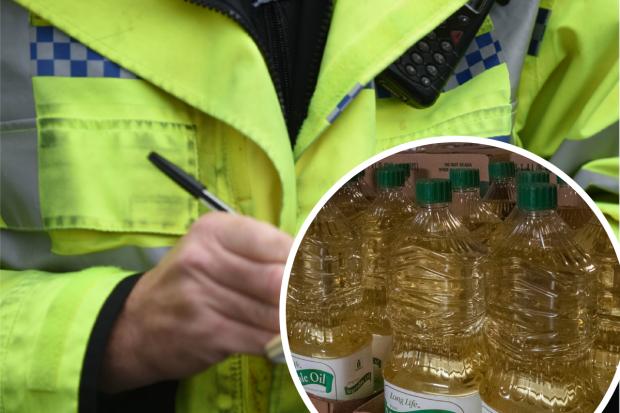 Police have made an arrest suspicion of stealing cooking oil