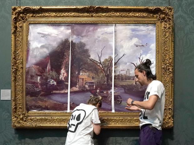 The Argus: They placed their own version of the painting depicting planes on top