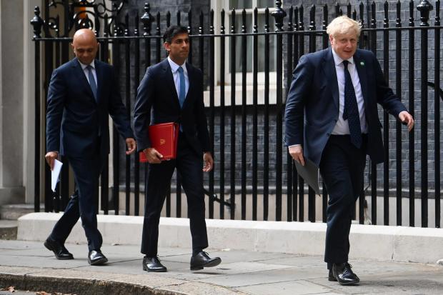 Sajid Javid, left, and Rishi Sunak resigned from the government within minutes of each other this evening