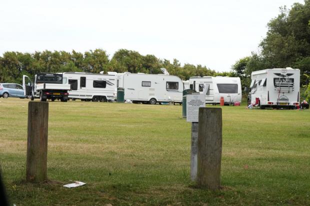 The Argus: Caravans spotted at a village green in Goring 