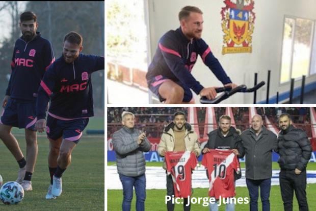 Brighton's Alexis Mac Allister trains at Deportivo Mac Allister headquarters and is honoured by Argentinos Juniors