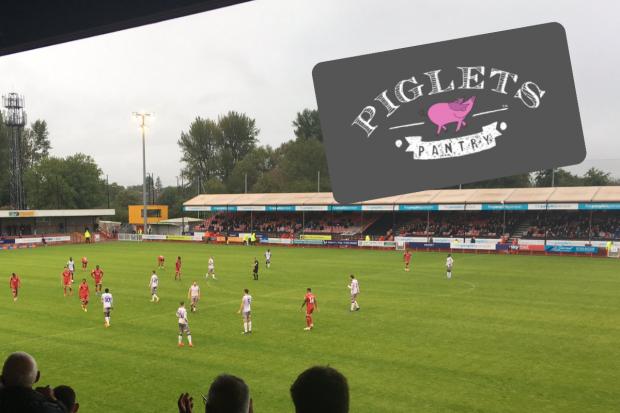 Crawley Town have signed a deal with Piglet's Pantry