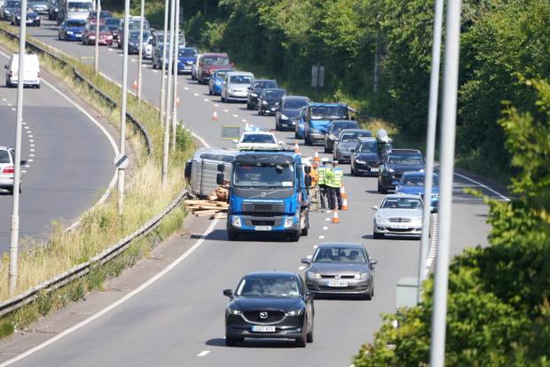 The Argus: The A27 was completely closed beforehand