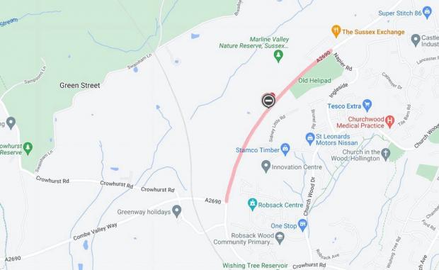 The Argus: Queensway in St Leonards between Combe Valley Way and Napier Road will close from July 18th