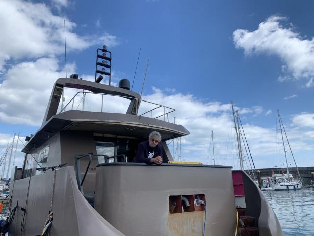 The Argus: Ian Simpson is in a race to get his boat seaworthy when it has to go to sea