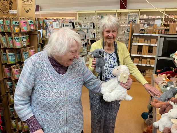 The Argus: Residents Beryl and Joyce choose stuffed animals to redecorate their home.