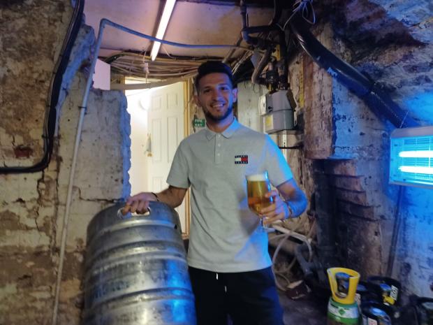 The Argus: Alberto Zeneli, barman at Monarch, taking a minute to chill out in the cellar