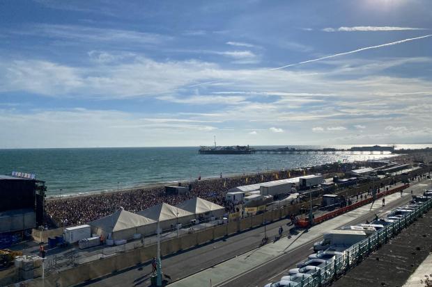 Carl Cox played to thousands of fans in Brighton yesterday