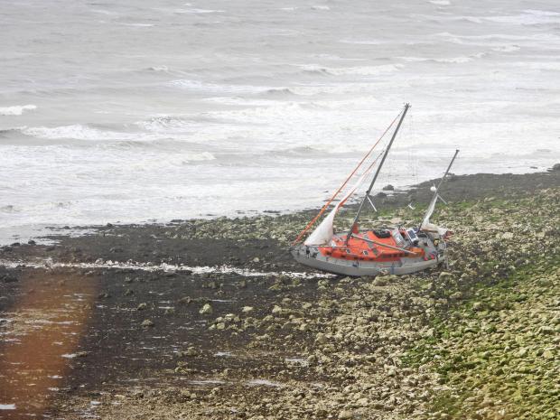 The Argus: Rescue crews are working out how to remove the boat