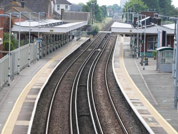 The Argus: Worthing Station during last month's strikes