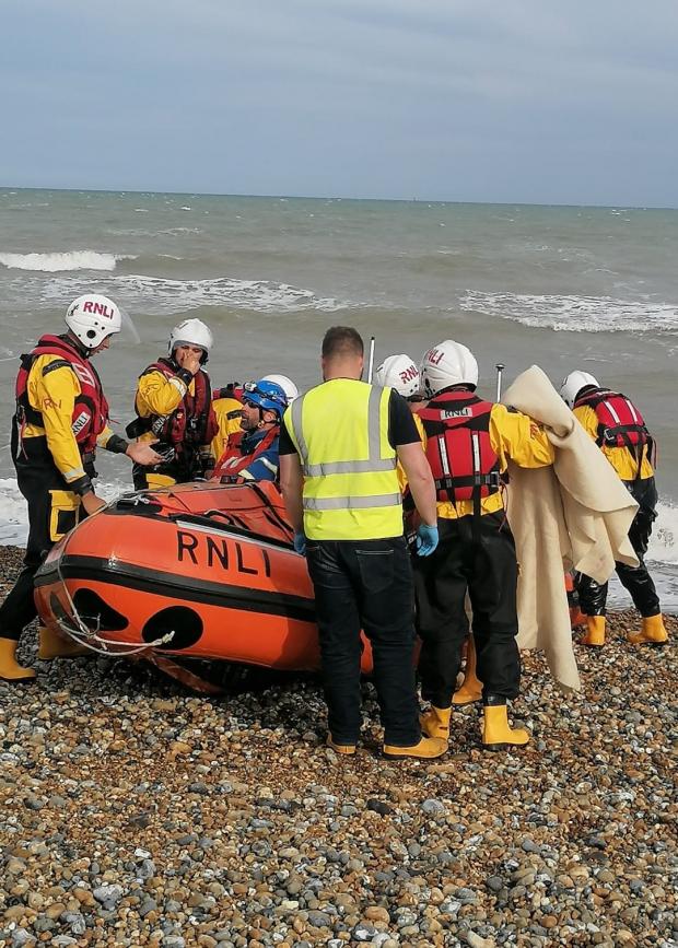 The Argus: dog injured after falling nearly 400ft off a cliff in Eastbourne