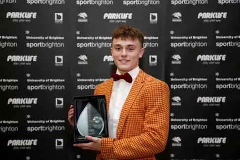 The Argus: Ben Hickling receives a Sport Brighton Award at the University of Brighton