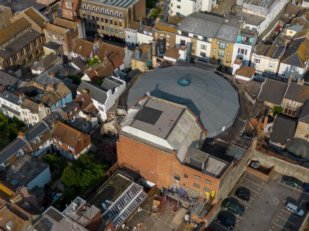 The Argus: An aerial view of the Hippodrome's new roof