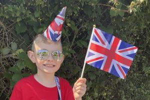 The Argus: Ethan Fowler is his Union Jack attire