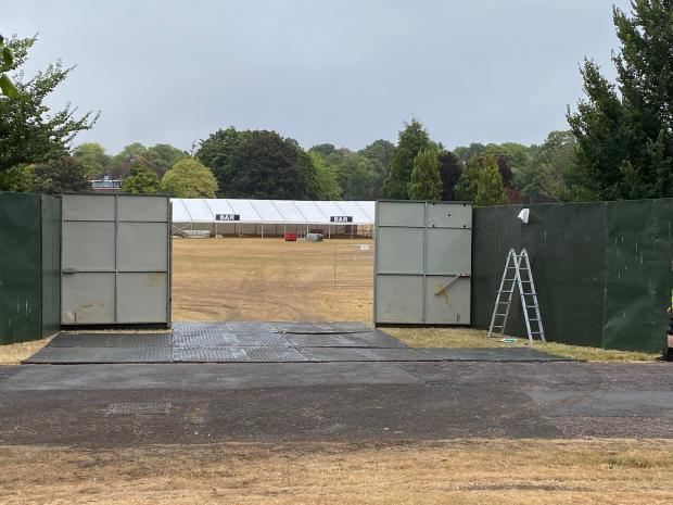 The Argus: A few of the refreshment tents that have been set up ahead of this weekend's Pride festival in Preston Park