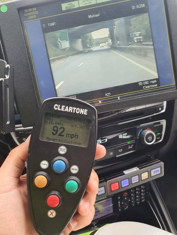 The Argus: Van driver caught speeding at 92mph on A27 in Lewes 