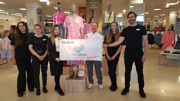 The Argus: Staff at Marks and Spencer Brighton receiving their award