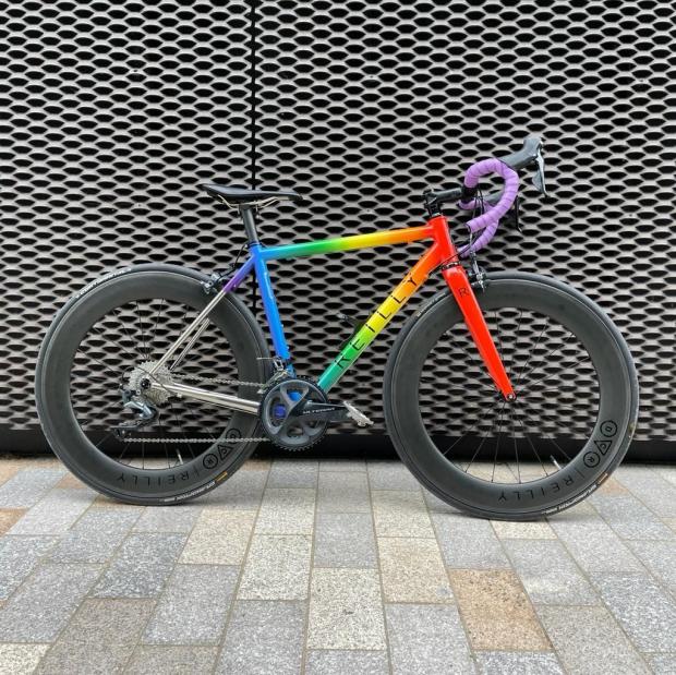 The Argus: A specially-made rainbow titanium bike will appear at the cycle tomorrow