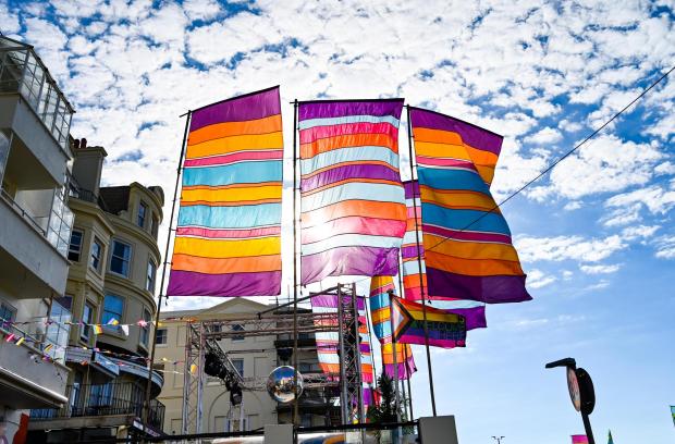 The Argus: Flags on Brighton seafront