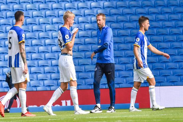 Graham Potter has assessed his left-back options. Picture Simon Dack