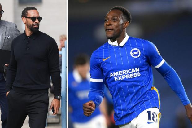 Former Manchester United captain Rio Ferdinand (left) and Albion star Danny Welbeck