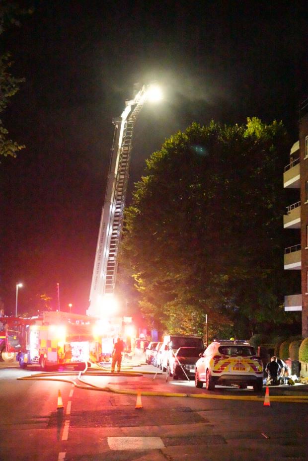 The Argus: Two people injured in fire at four storey building in Hove