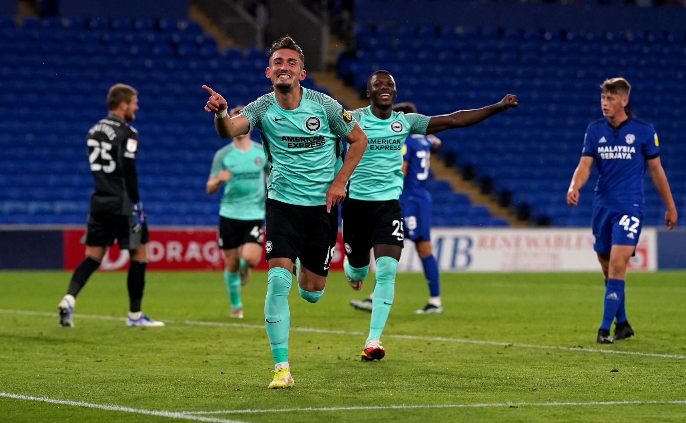 Brighton's Andi Zeqiri scores crucial Euro goal for Basel