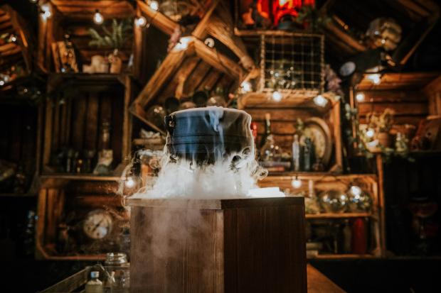 Customers at the new bar in Brighton can take part in a 'potion-making experience', mixing different ingredients into a cauldron to make cocktails