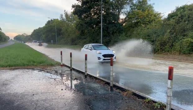The Argus: Water covers the northbound A22