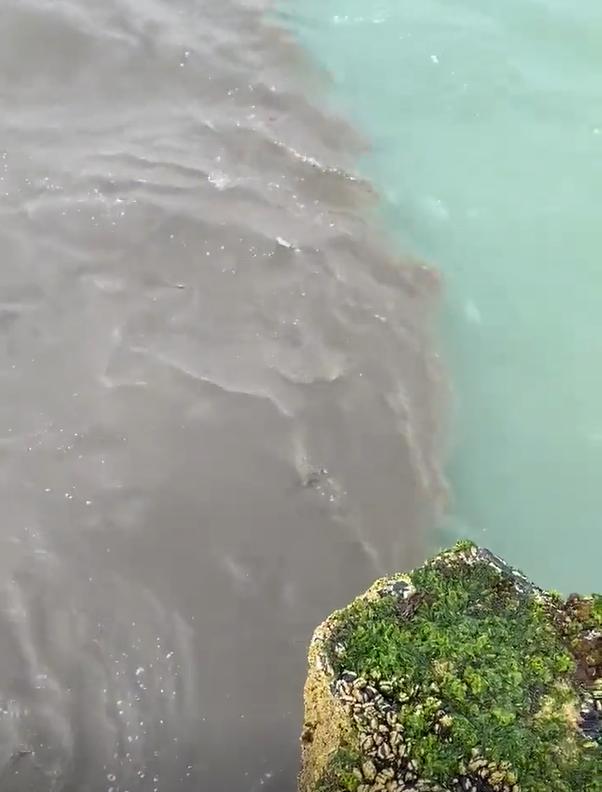 The Argus: Martyn Craddock posted the video of the sea at Seaford on social media last week