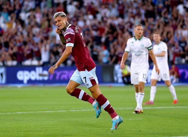 The Argus: West Ham's Gianluca Scamacca scored his first goal for the club against Viborg