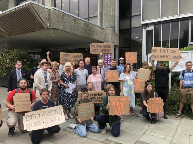 The Argus: Conservative councilors joined Knoll House residents in a protest outside Hove Town Hall