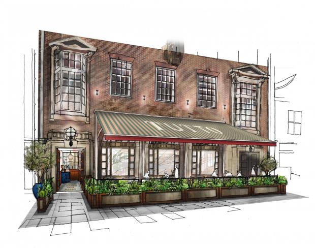 The Argus: a sketch of the new restaurant in Marlborough Place
