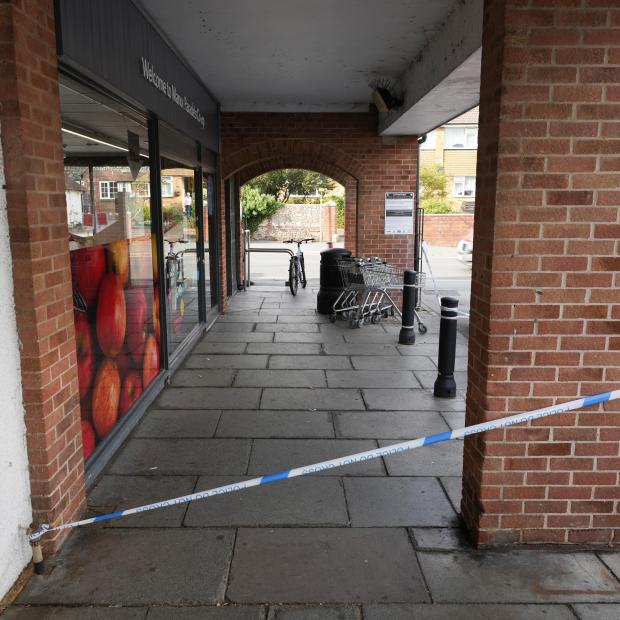 The Argus: Police tape just yesterday afternoon