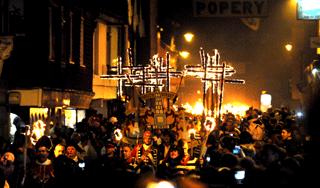 Thousands flocked to the annual bonfire extravaganza in Lewes.
More than 50,000 people are estimated to have enjoyed the celebrations, which saw the town's seven bonfire societies parading through the streets.
Effigies of topical figures were then burnt